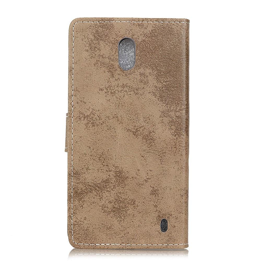 Cover-Discount  custodia Nokia 1.3 - Pelle vintage in pelle scamosciata color kaki 