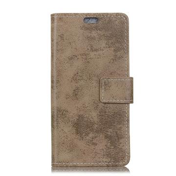 Nokia 1.3 - Cuir vintage coque aspect daim kaki