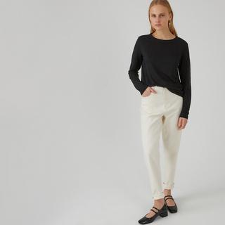 La Redoute Collections T-shirt Manches Longues Col Rond  