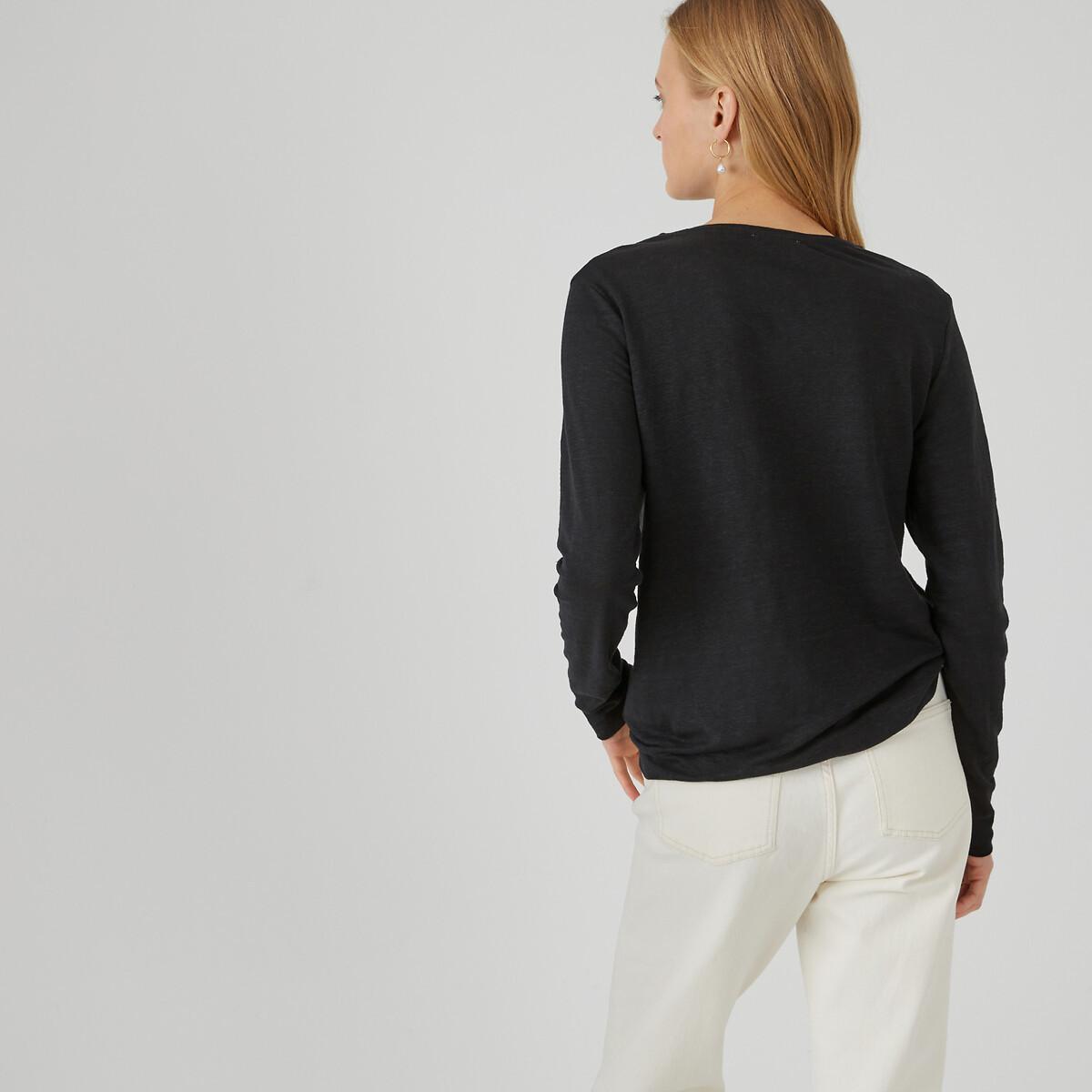 La Redoute Collections Langarm Rundhals T-Shirt  