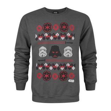 Weihnachtspullover mit DarthVaderNorwegermuster