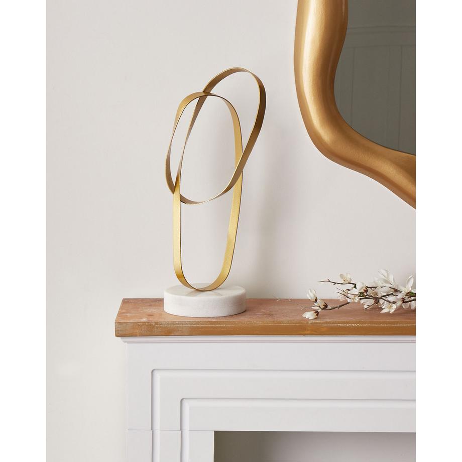 Beliani Dekofigur aus Eisen Modern MILTON  