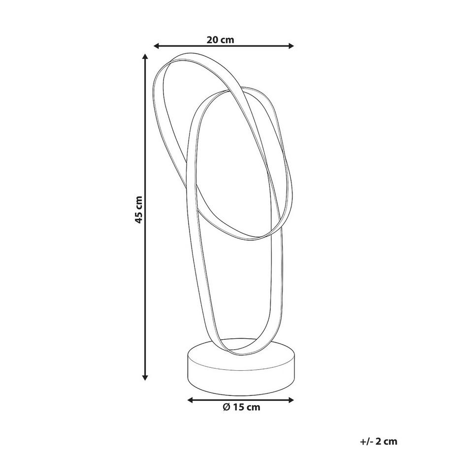 Beliani Dekofigur aus Eisen Modern MILTON  