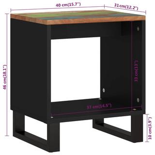 VidaXL Table basse bois de récupération  