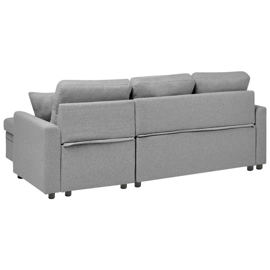 Beliani Ecksofa aus Kunstleinen  NASSJO  