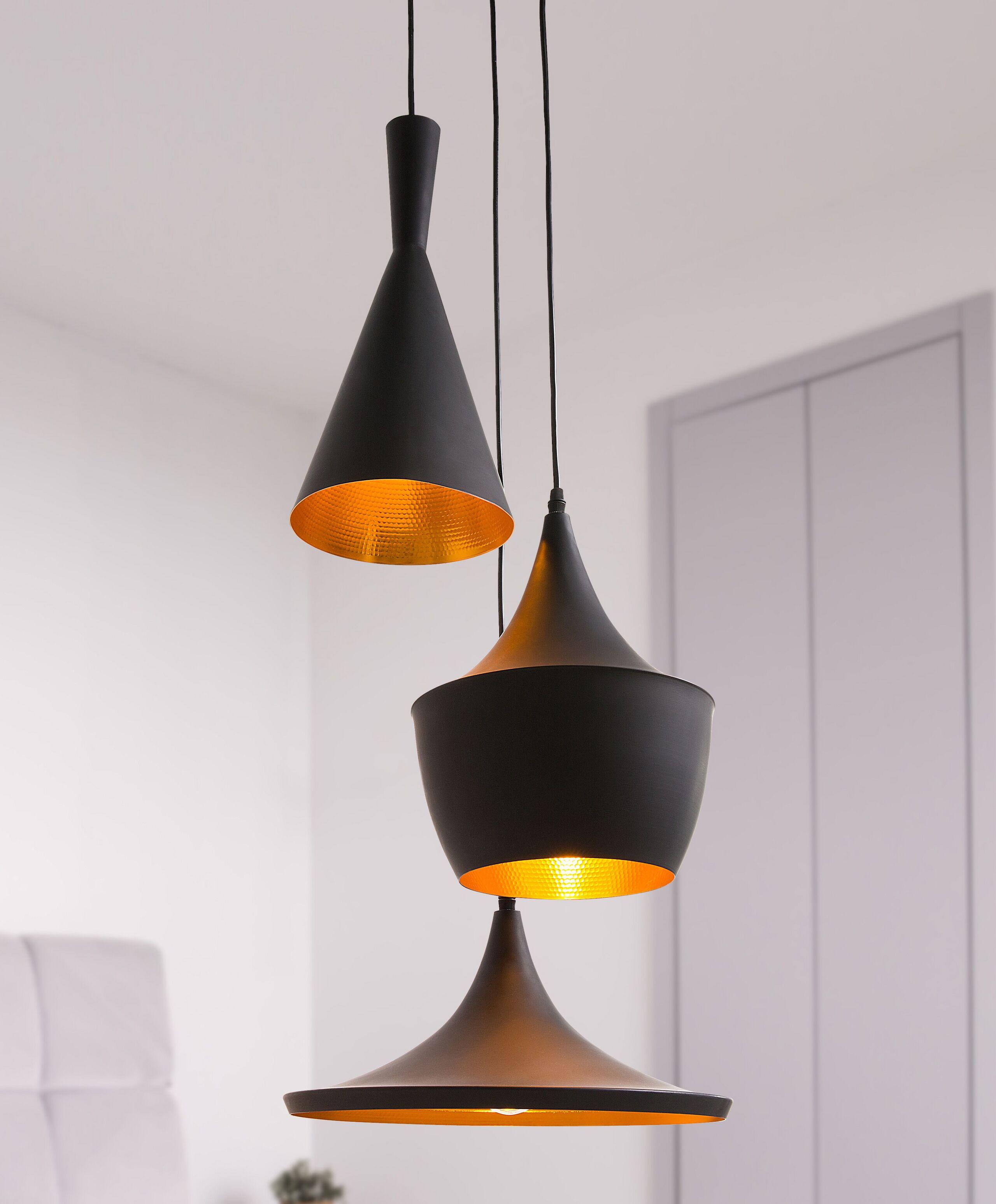 Beliani Lampe suspension en Aluminium Moderne CARSON  