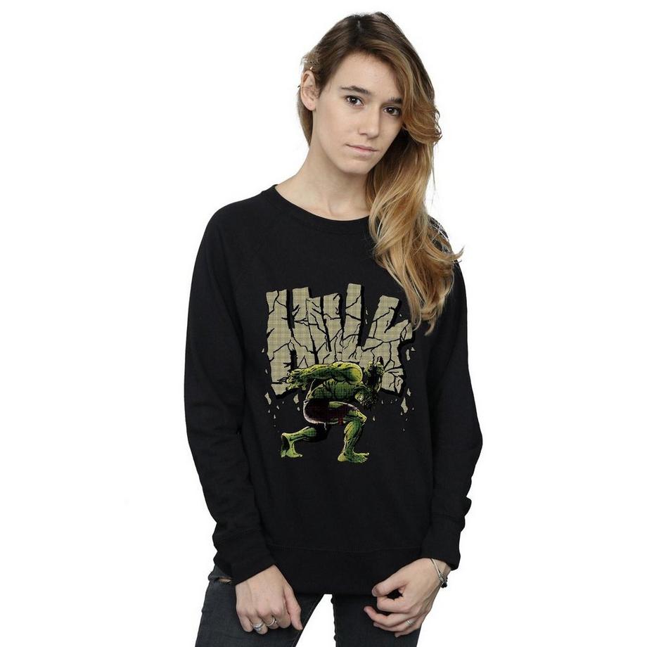 MARVEL Hulk Breaking Through Wall Sweatshirt  