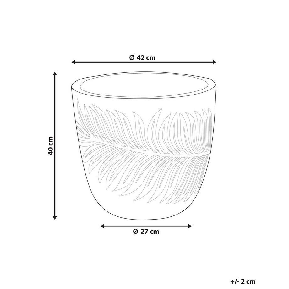 Beliani Cache-pot en Fibre d'argile Traditionnel FTERO  