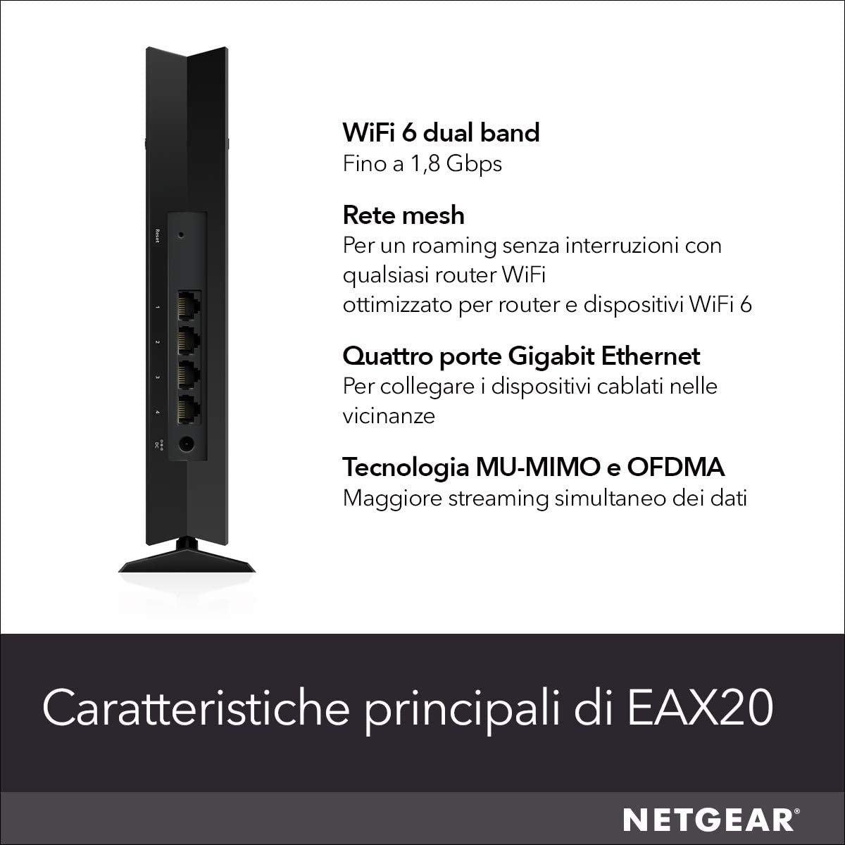 NETGEAR  WLAN-Mesh-Repeater EAX20-100EUS 