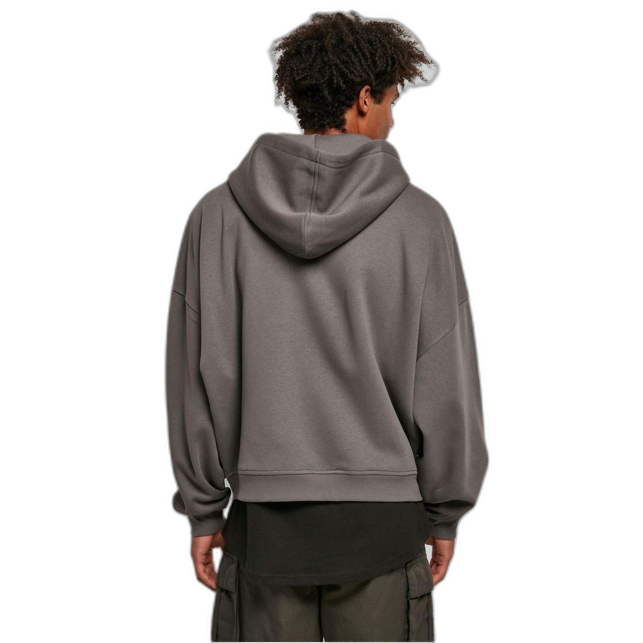 URBAN CLASSICS Organic 90's Kapuzenpullover mit Reissverschluss  