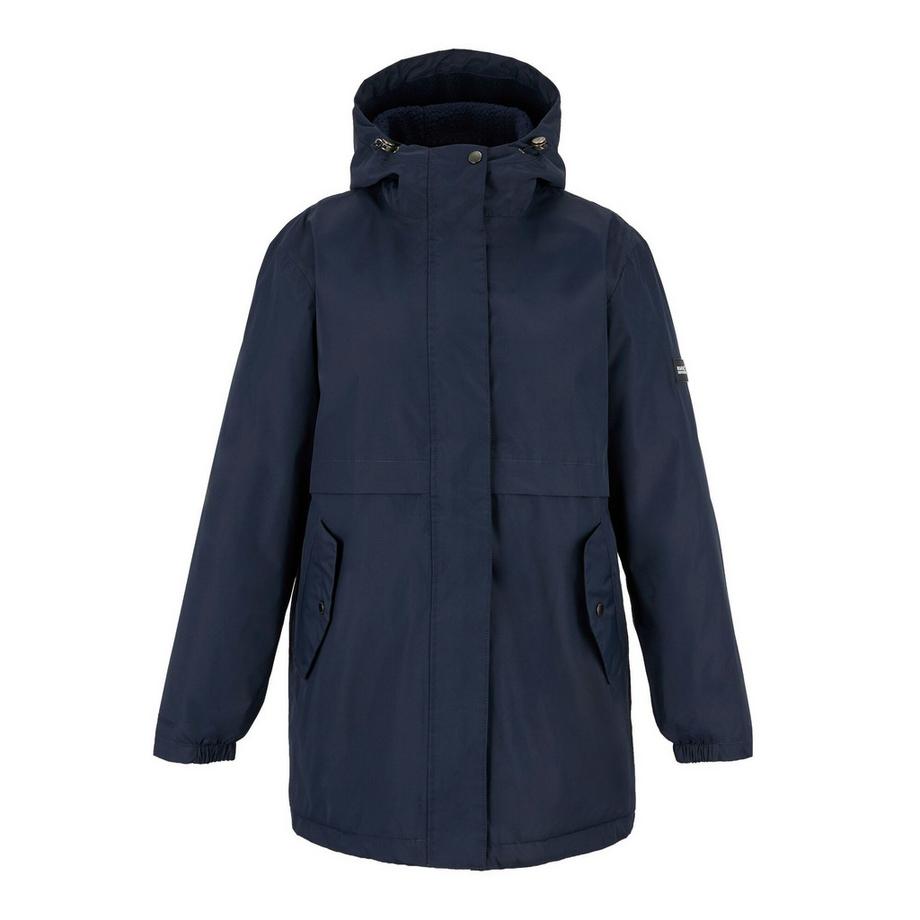 Veste Imperméable Unie À Capuche Ajustable Brielly