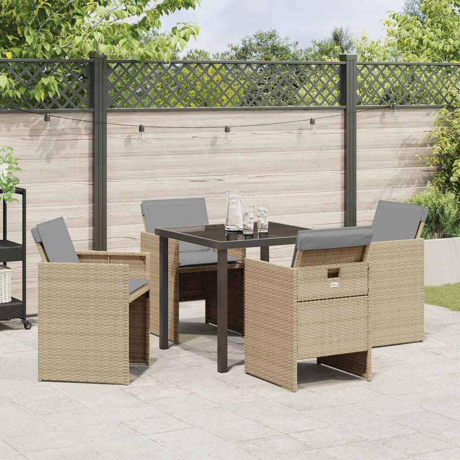 VidaXL Garten essgruppe poly-rattan  