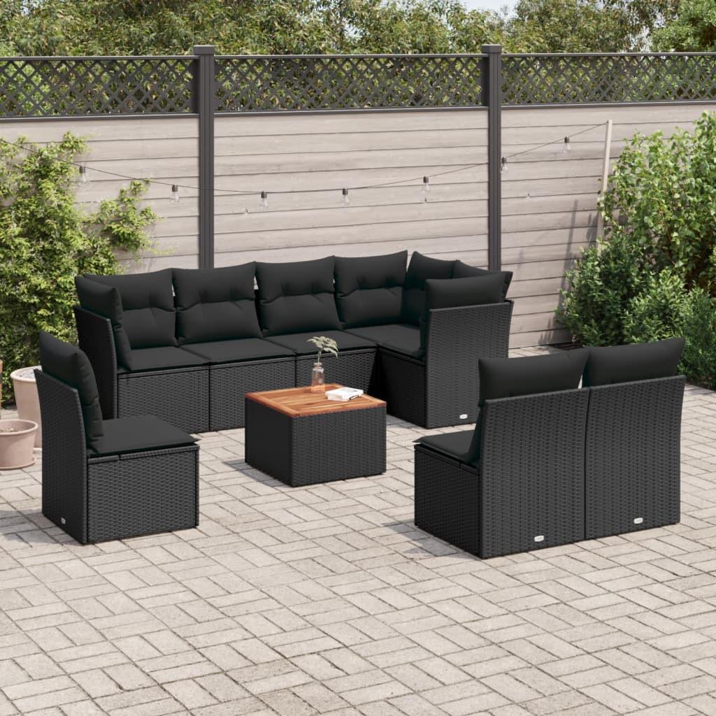 VidaXL Ensemble de canapés de jardin rotin synthétique  