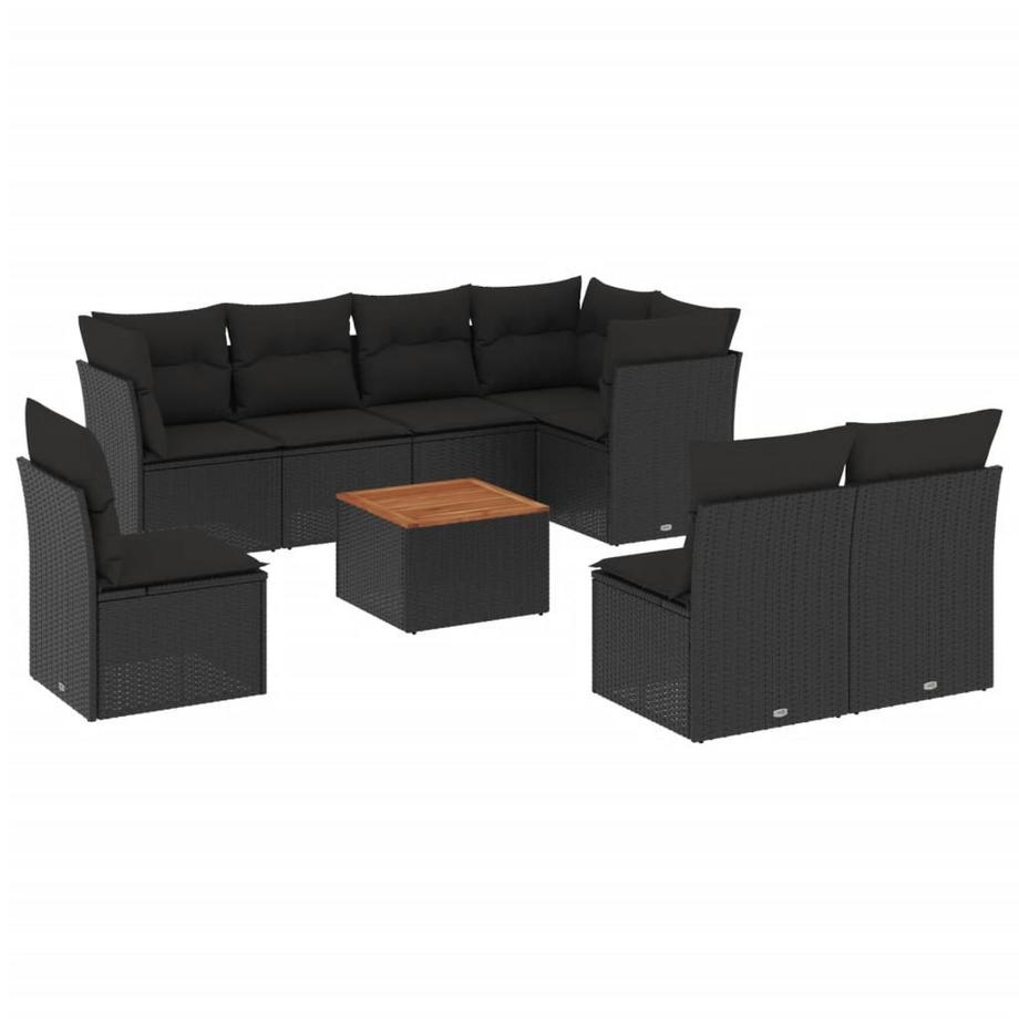 set divano da giardino Polirattan