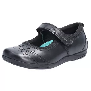 Hush Puppies  Amber Senior Klettverschluss Leder Schul Schuhe 