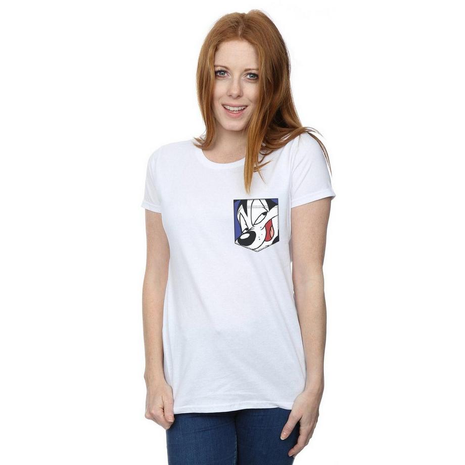 LOONEY TUNES Pepe Le Pew Pocket T-Shirt  