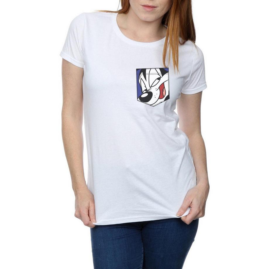LOONEY TUNES Pepe Le Pew Pocket T-Shirt  
