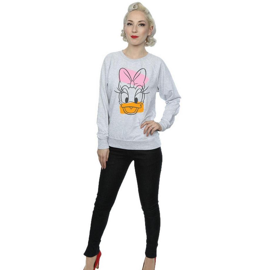 Disney Daisy Duck Face Slim Fit Sweatshirt  
