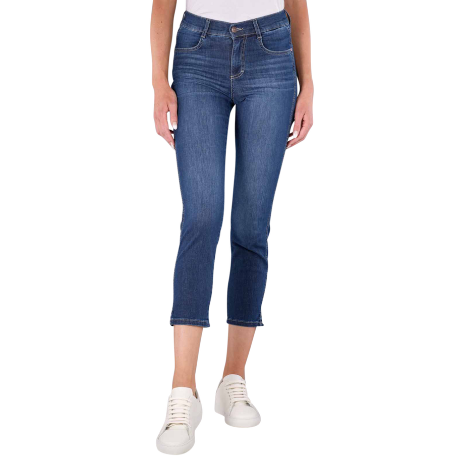 Cici Jeans Slim Fit Crop Slit Super Stretch
