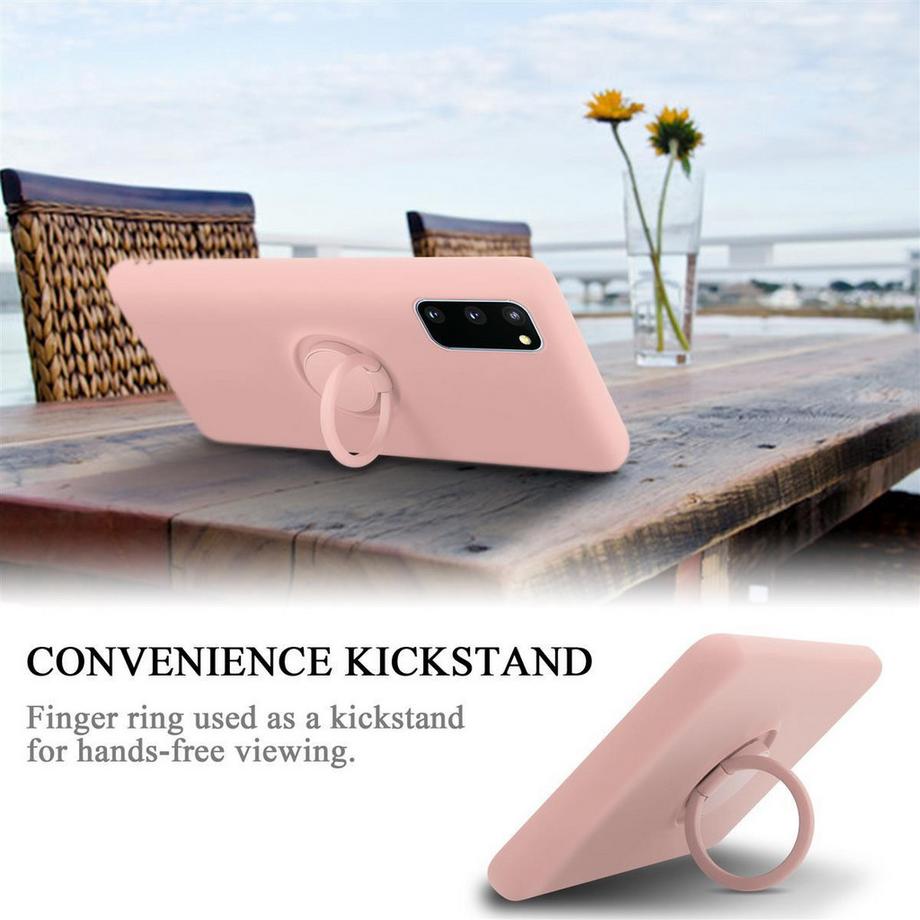 Cadorabo  Hülle für Samsung Galaxy S20 FE TPU Silikon mit Ring Liquid 
