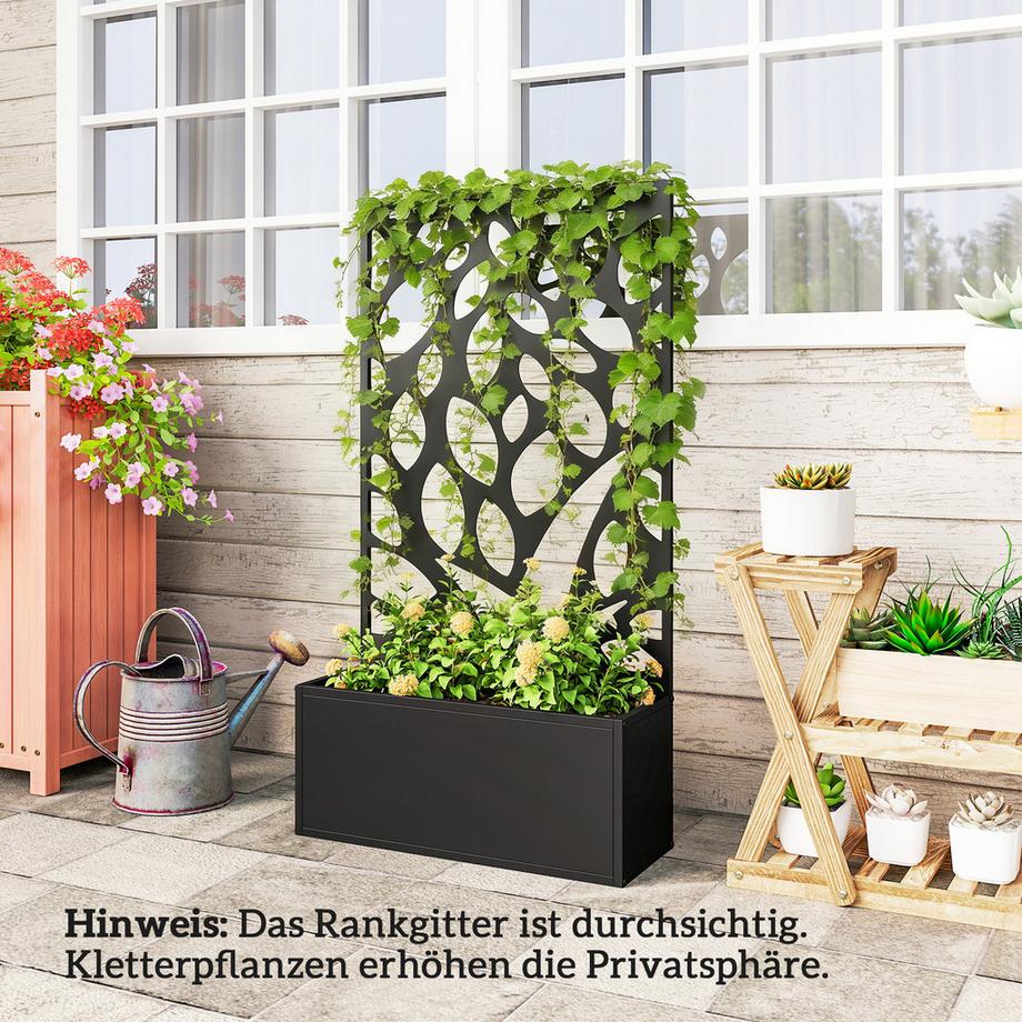 Outsunny Hochbeet mit Rankgitter  