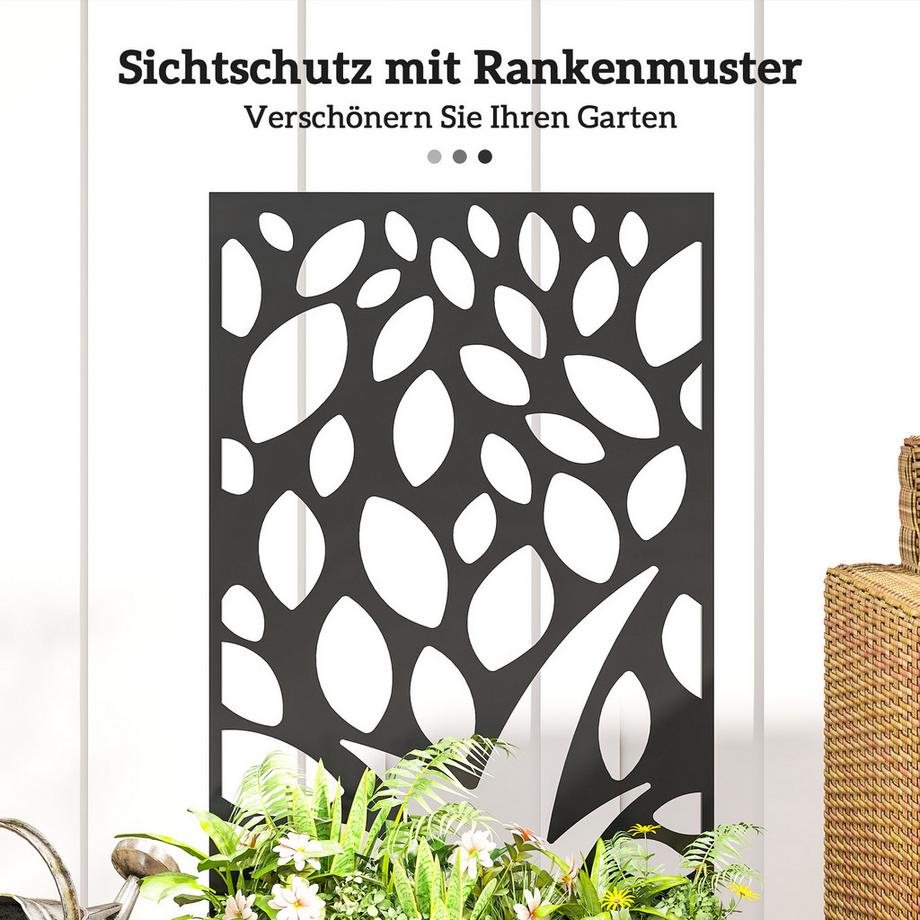 Outsunny Hochbeet mit Rankgitter  