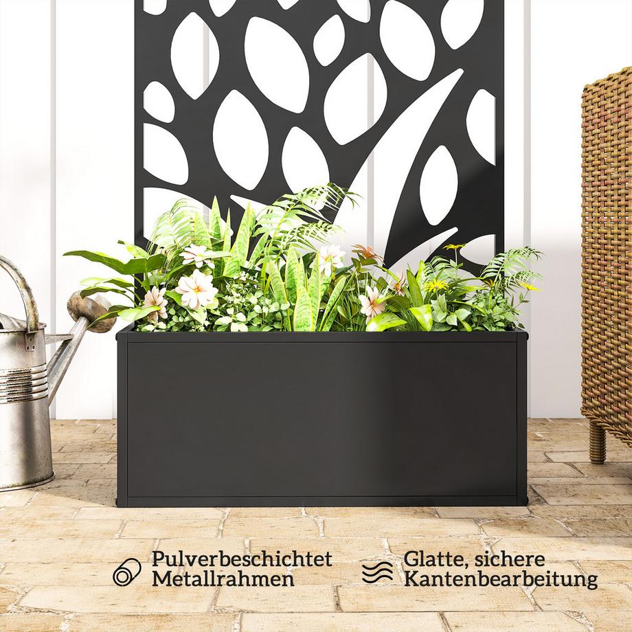 Outsunny Hochbeet mit Rankgitter  