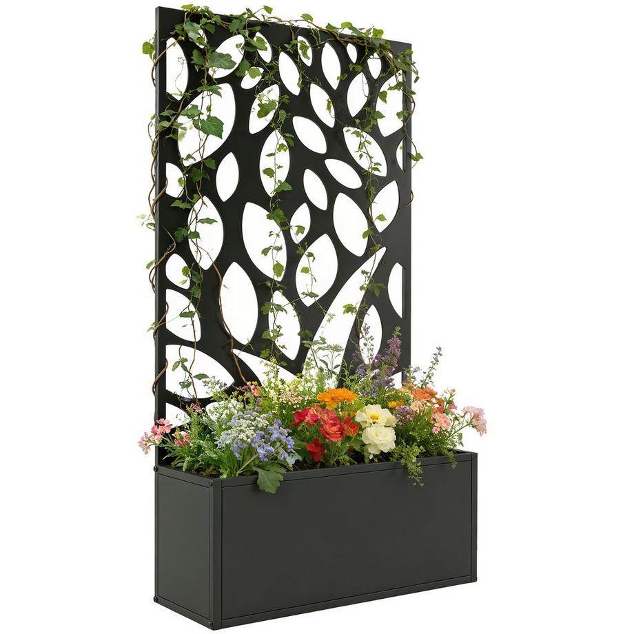 Parterre surélevé avec treillis