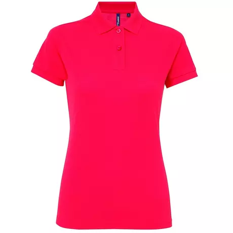 Asquith & Fox  Kurzarm Performance Blend Polo Shirt Pink
