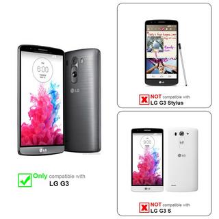 Cadorabo  Housse compatible avec LG G3 - Coque de protection avec fermeture magnétique, fonction de support et compartiment pour carte 