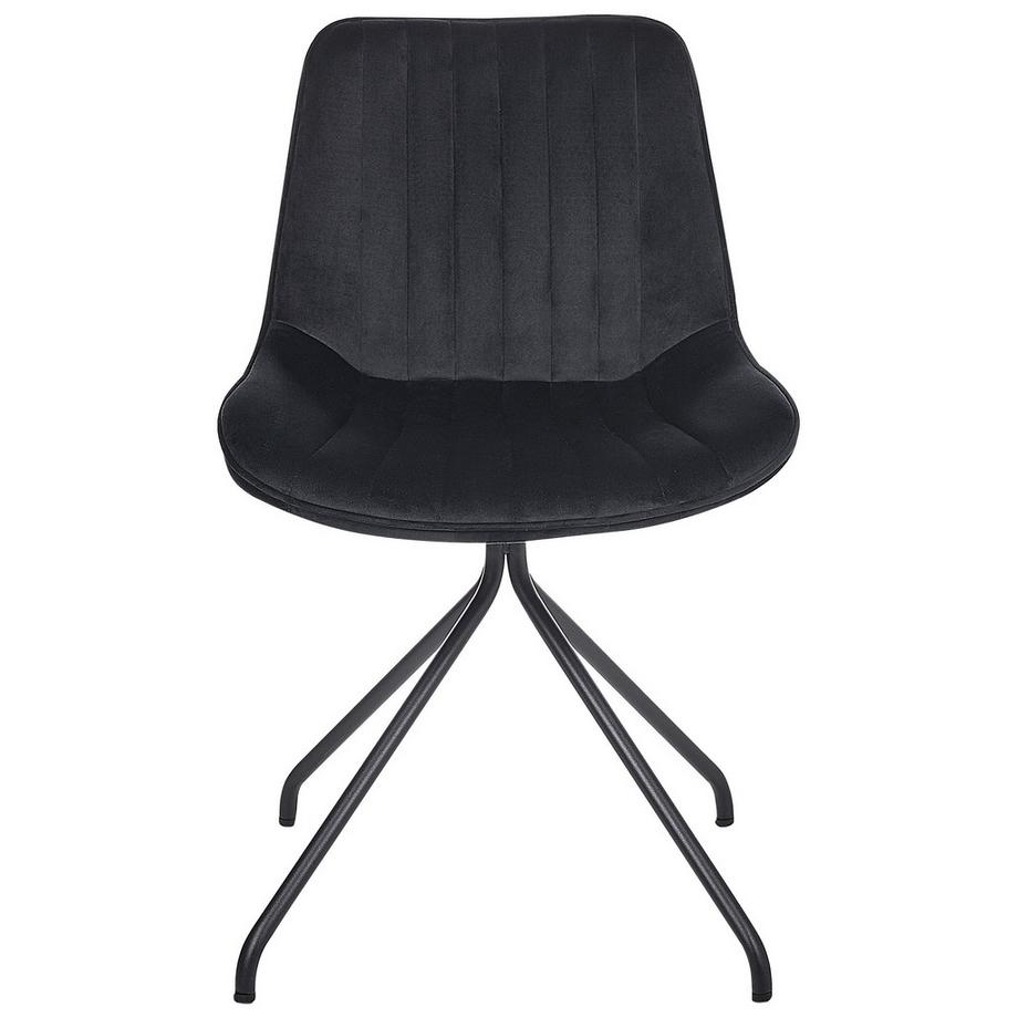 Beliani Set di 2 sedie da pranzo en Velluto Retrò NAVASOTA  