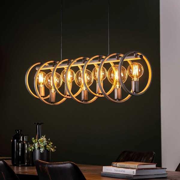 mutoni Lampada a sospensione circolare 7 luci  