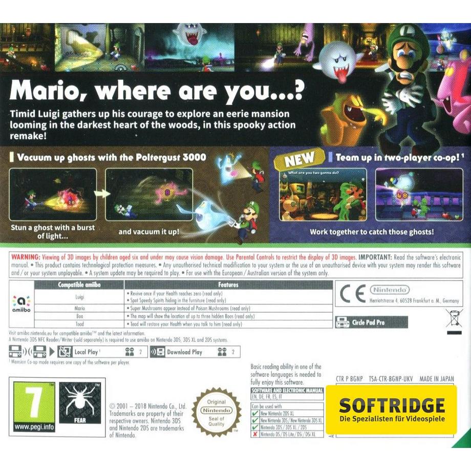 Nintendo  Luigi's Mansion 