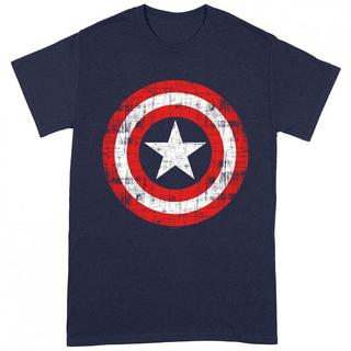 CAPTAIN AMERICA Distressed Shield T-Shirt  