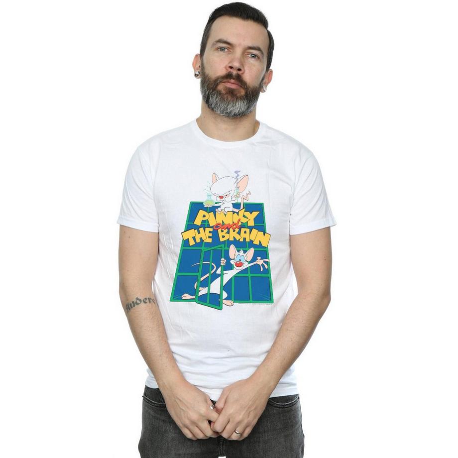 Animaniacs Pinky and the Brain T-Shirt Stampata  