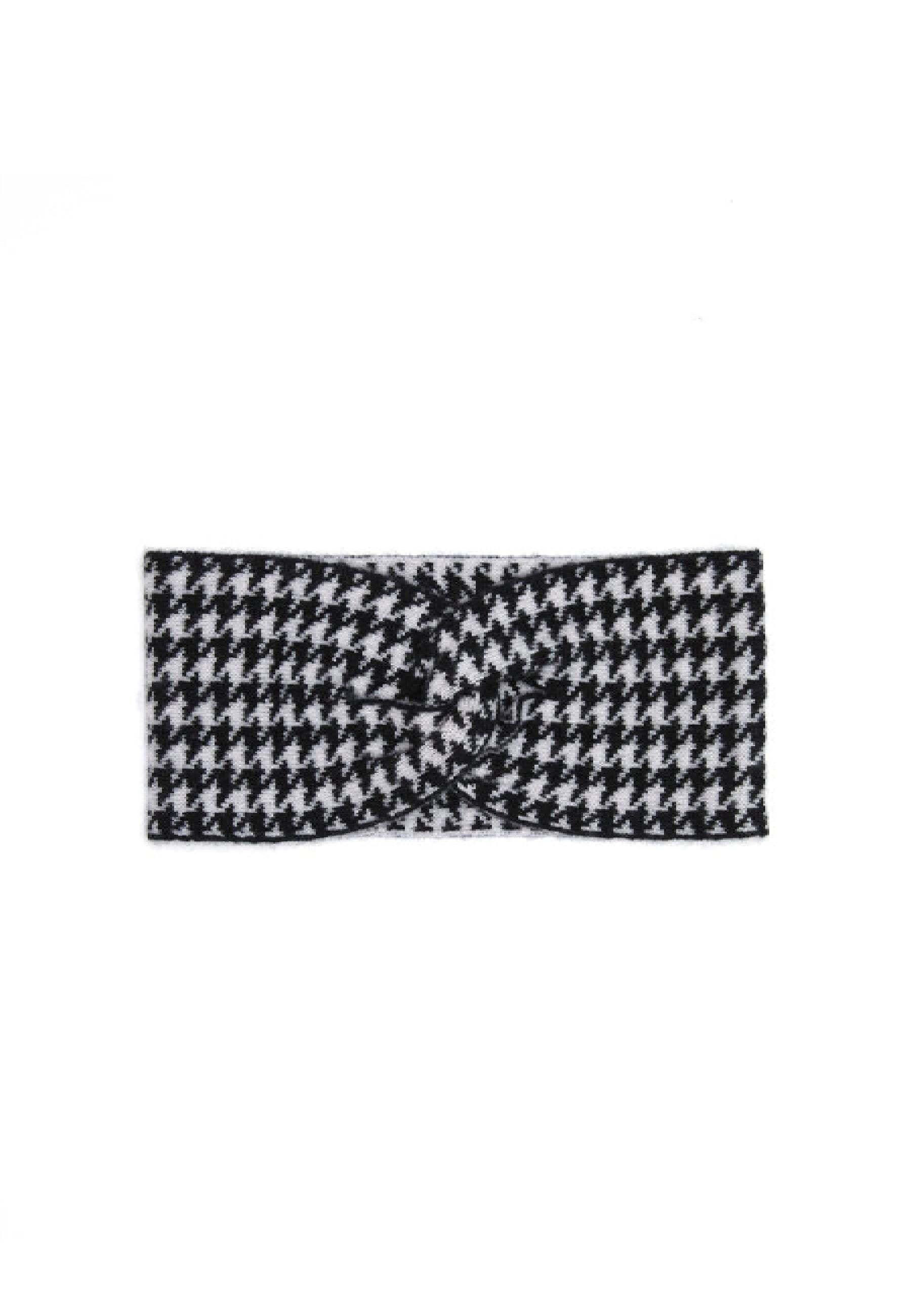 Bellemere New York  Bandeau en cachemire pied-de-poule 