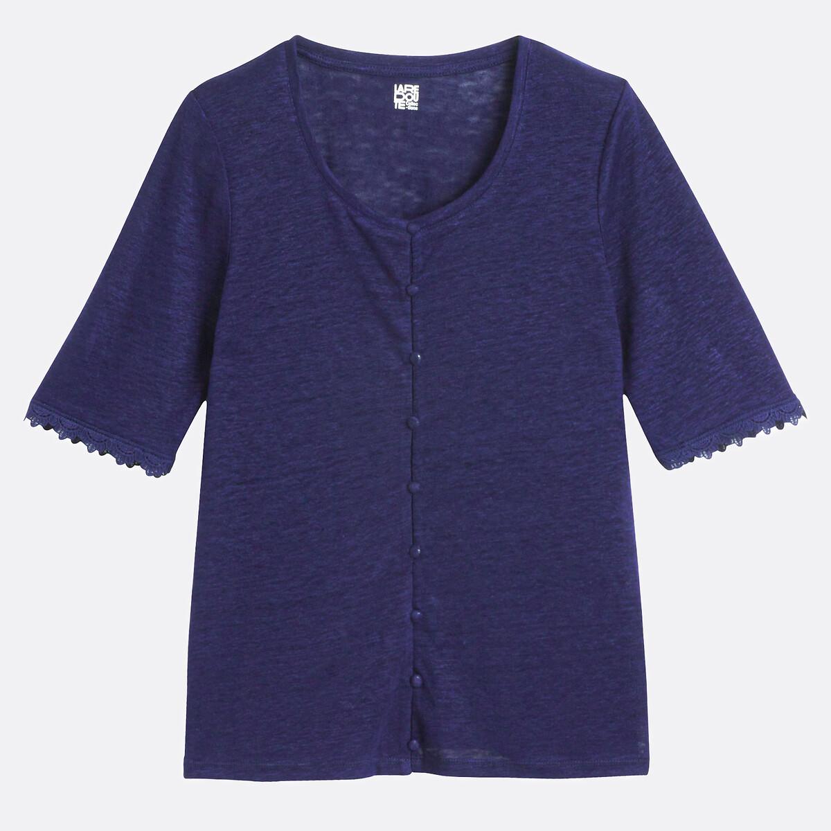 La Redoute Collections Camicia Lino Maniche Corte  