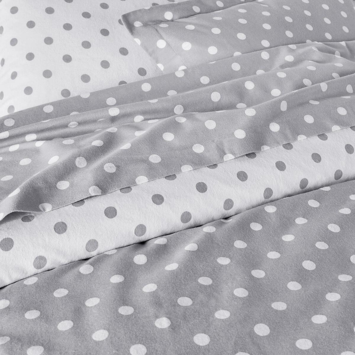 La Redoute Intérieurs Clarisse Lenzuolo con Angoli in Flanella a Pois  