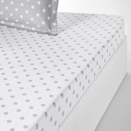 La Redoute Intérieurs Clarisse Lenzuolo con Angoli in Flanella a Pois  