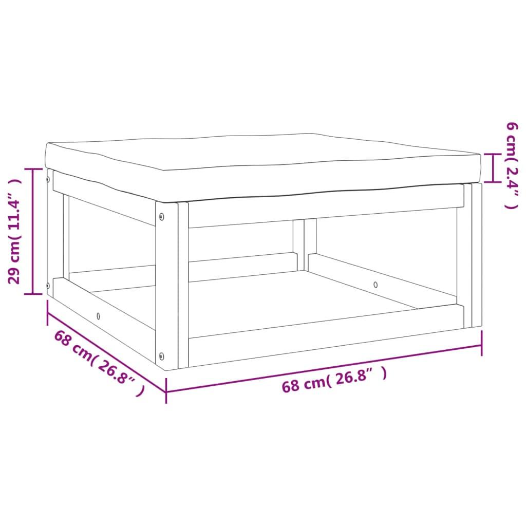 VidaXL Gartenhocker akazienholz  