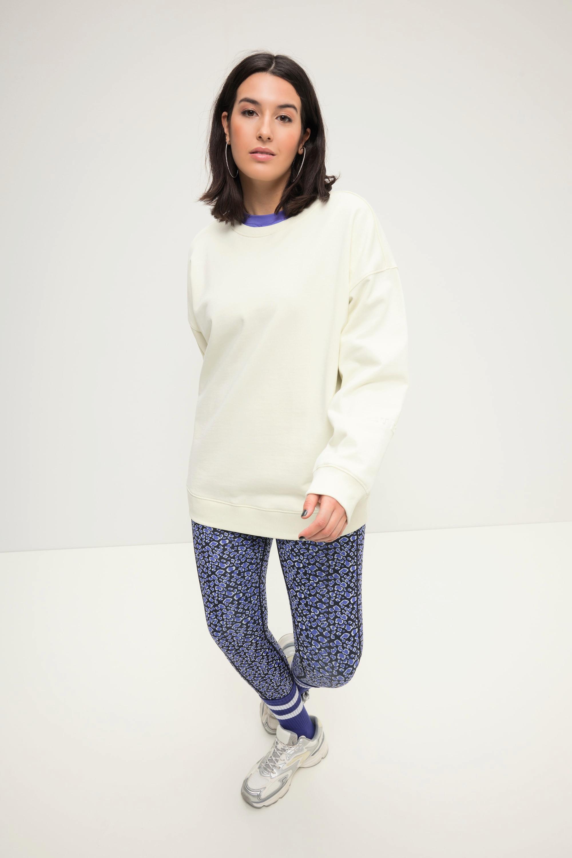 Studio Untold  Sweat-shirt oversized avec gaufrage au dos et manches longues ballon 