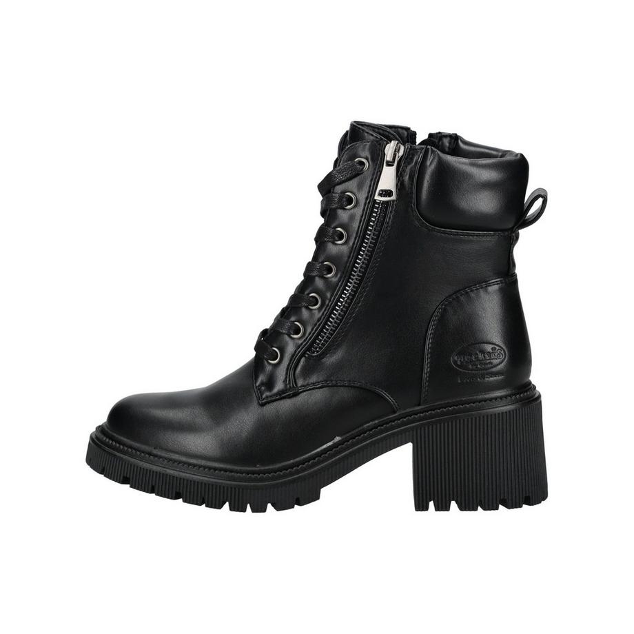 Dockers Stivaletto con Lacci, Zip Laterale e Tacco Blocchetto  