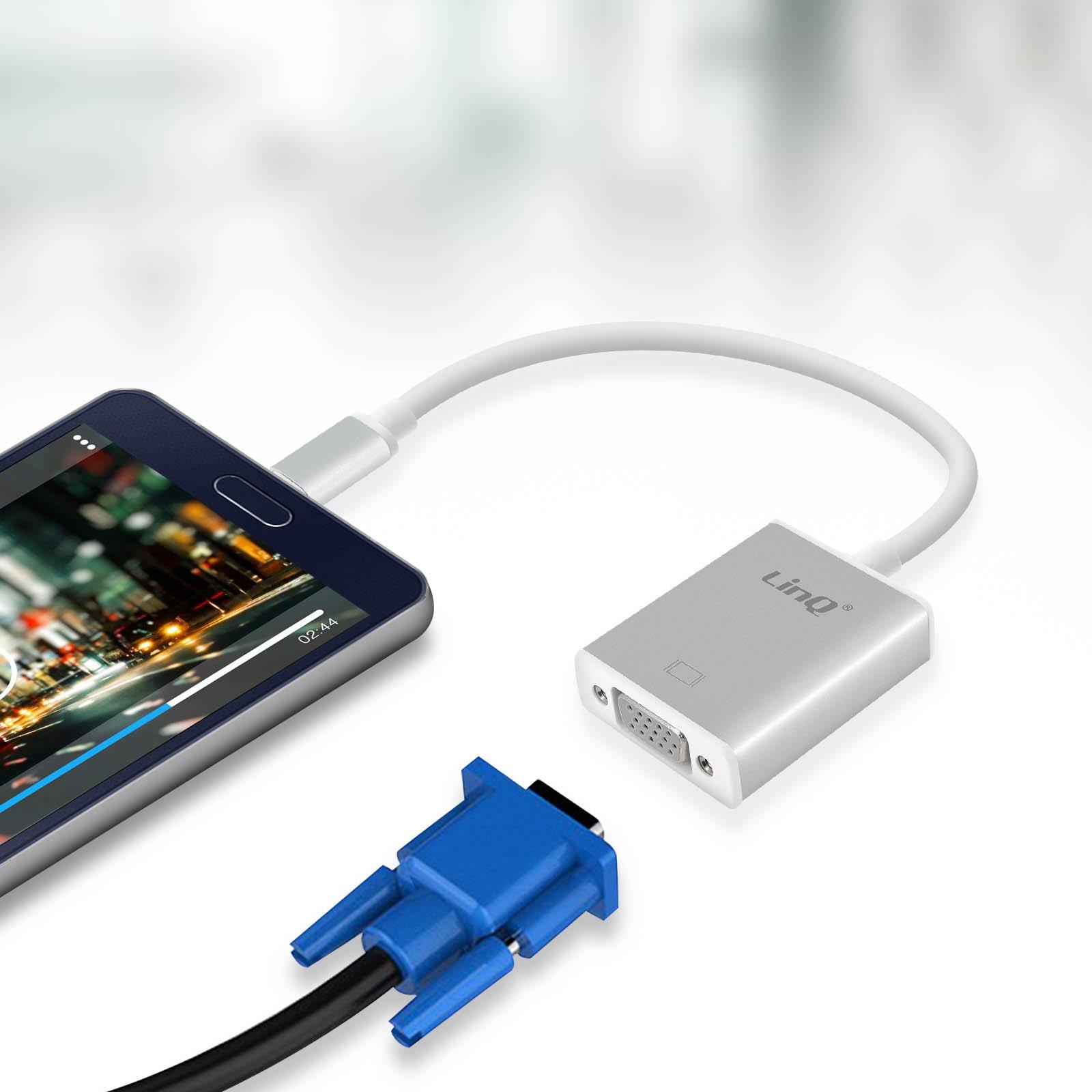 Avizar  Adaptateur Vidéo USB C Mâle/VGA Linq 