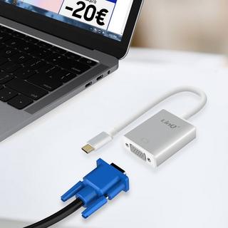 Avizar  USB-C auf VGA Adapter LinQ – Silber 