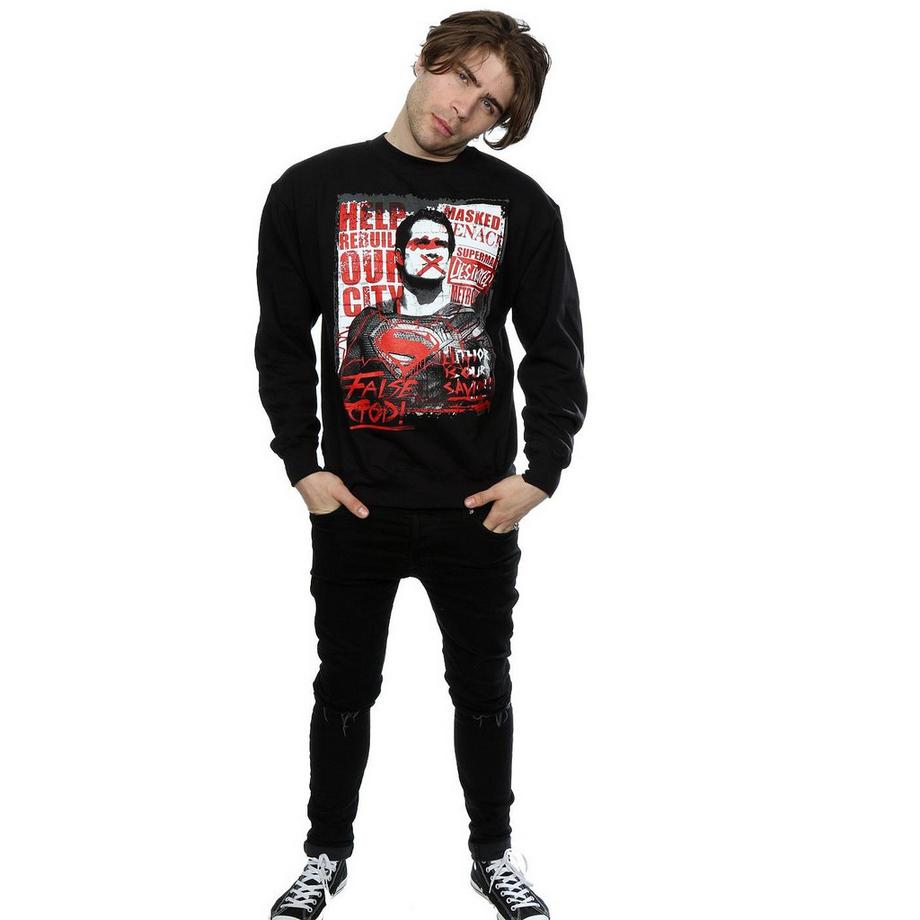 DC COMICS False God Felpa Stampata  