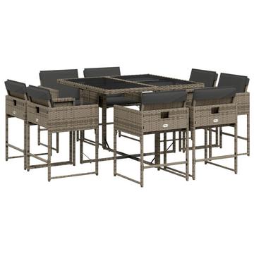 Garten essgruppe poly-rattan