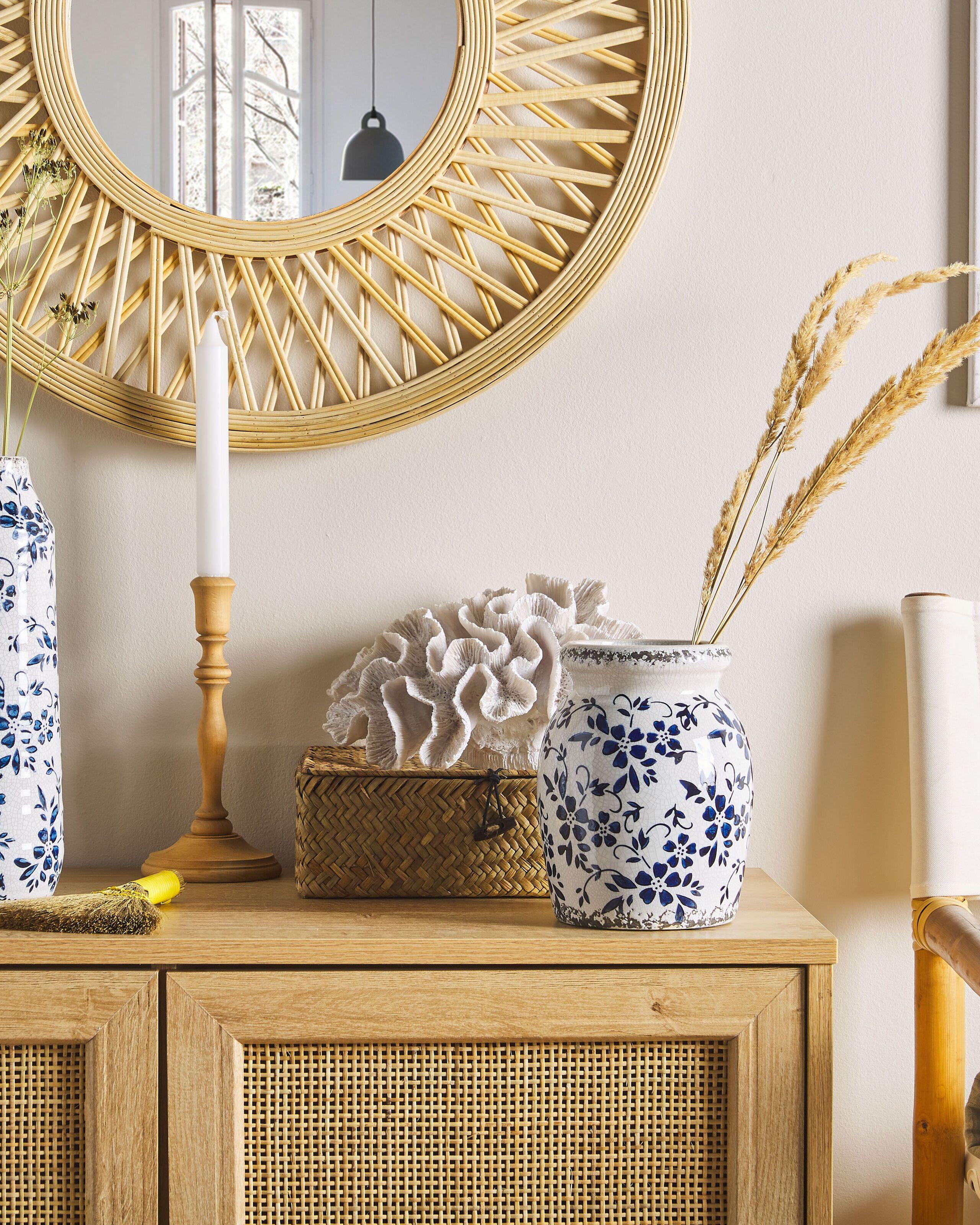 Beliani Vase à fleurs en Grès Rétro AMIDA  