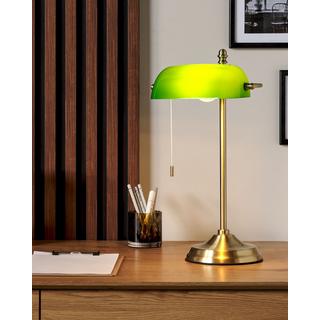 Beliani Lampe de bureau en Verre Rétro MARAVAL  