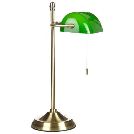 Beliani Lampe de bureau en Verre Rétro MARAVAL  