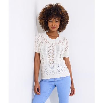 Pull Avec Motifs Manches Courtes